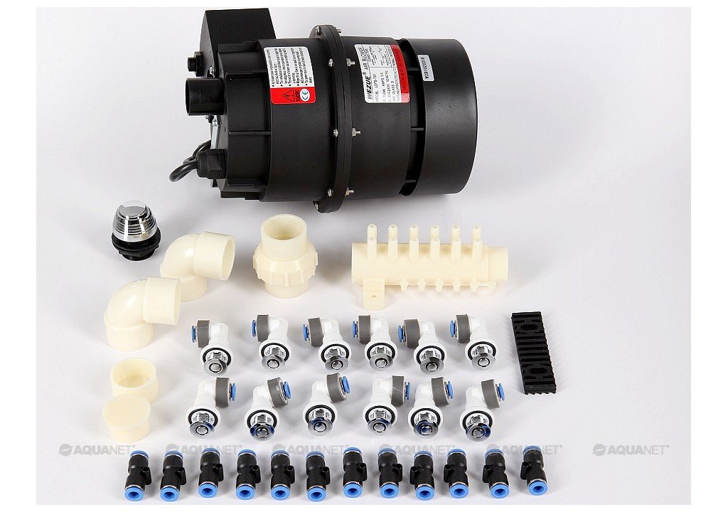 Аэромассаж для ванны Aquanet 204910, 12 форсунок с компрессором