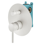 Смеситель для душа Plumberia Selection Ixo KIT1901BO белый матовый