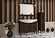 Комплект мебели ASB-Woodline Модена 105 9133K.1 орех (Тумба+раковина+зеркало+светильники)
