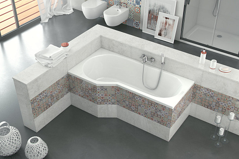Акриловая ванна Excellent Be Spot 160х80 WAEX.BSL16WH L