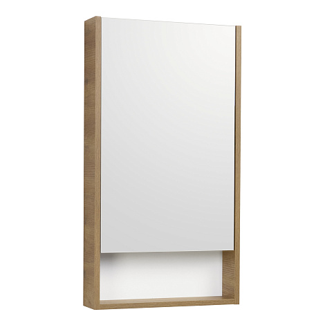 Шкаф зеркальный Aquaton Сканди 1A252002SDZ90 45 см белый/дуб рустикальный