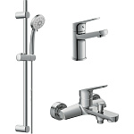 Комплект смесителей Cersanit Flavis 64508 с душевым гарнитуром