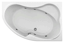 Акриловая ванна Aquanet Capri 170x110, правая с гидромассажем 6 форсунок