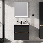 Комплект мебели для ванной комнаты AM.PM X-Joy 65 BK85GP черный матовый