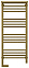 Полотенцесушитель электрический Сунержа Богема с полкой 2.0 1000х400 МЭМ левый 05-5206-1040 состаренная бронза
