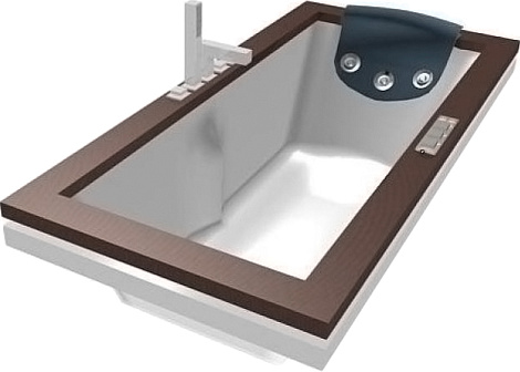 Акриловая ванна Jacuzzi Aura UNO 180x90 9F43-344A