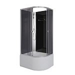 Душевая кабина Niagara Eco 90x80 E90/80/40L/TN/BK черный/серебро