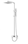 Душевая стойка BelBagno Luce LUC-VSCM-CRM со смесителем