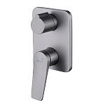 Смеситель для ванны и душа Lemark Bronx LM3727GM графит