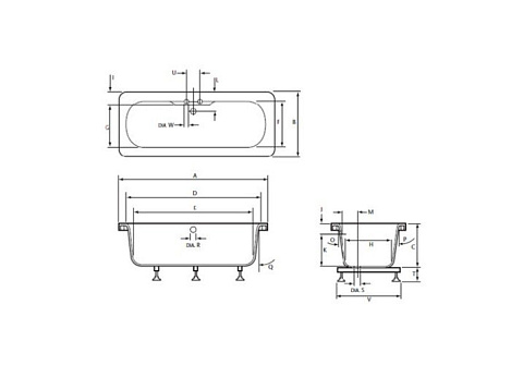 Боковая панель для ванны Heritage COMPACT TRADITIONAL GWG05