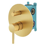 Смеситель для душа Plumberia Selection Ixo KIT1901OB золото брашированное