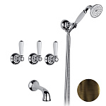 Смеситель для душа Nicolazzi Petit Mont Blanc 1403DB78 бронза