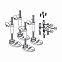 Комплект опор (4 шт) для сифонов Tece Draintpoint S 3690007