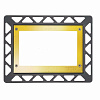 Монтажная рамка Tece Square 9240648 позолоченная