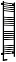 Полотенцесушитель электрический Сунержа Богема 2.0 прямая 1200х300 МЭМ левый 31-5204-1230 матовый черный