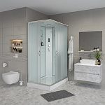 Душевая кабина Niagara Classic 100x80 NG-43085-14QP серебро