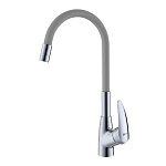 Смеситель для кухни Lemark Linara LM0415C-Gray хром/серый