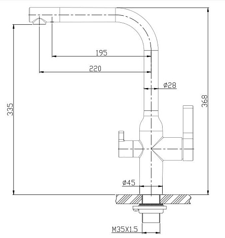 Смеситель для кухни BelBagno BB-LAM57-IN