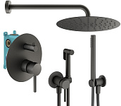 Душевой комплект Plumberia Selection Ixo KITZXO18GR графит матовый