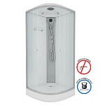 Душевая кабина Niagara Eco 80x80 E80/13/MT серебро