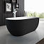 Акриловая ванна BelBagno 170x80 BB70-1700-800-W/NM черно-белая