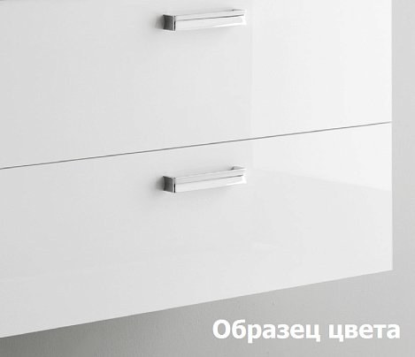 Комплект мебели Arbi Petit (PE09), белый глянцевый (тумба+раковина+зеркало)