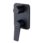 Смеситель для ванны и душа Lemark Bronx LM3728BL черный матовый