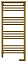 Полотенцесушитель электрический Сунержа Богема с полкой 2.0 1000х400 МЭМ правый 05-5207-1040 состаренная бронза