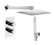 Душевой комплект Plumberia Selection Tag KITTGT18QCR с термостатом